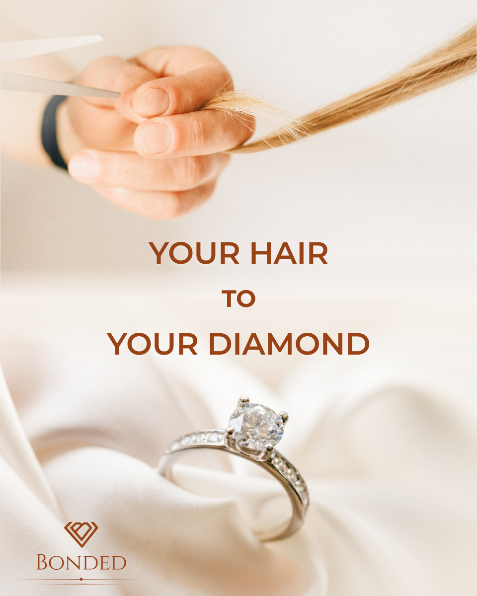 Bonded Diamond your hair your diamond portrait